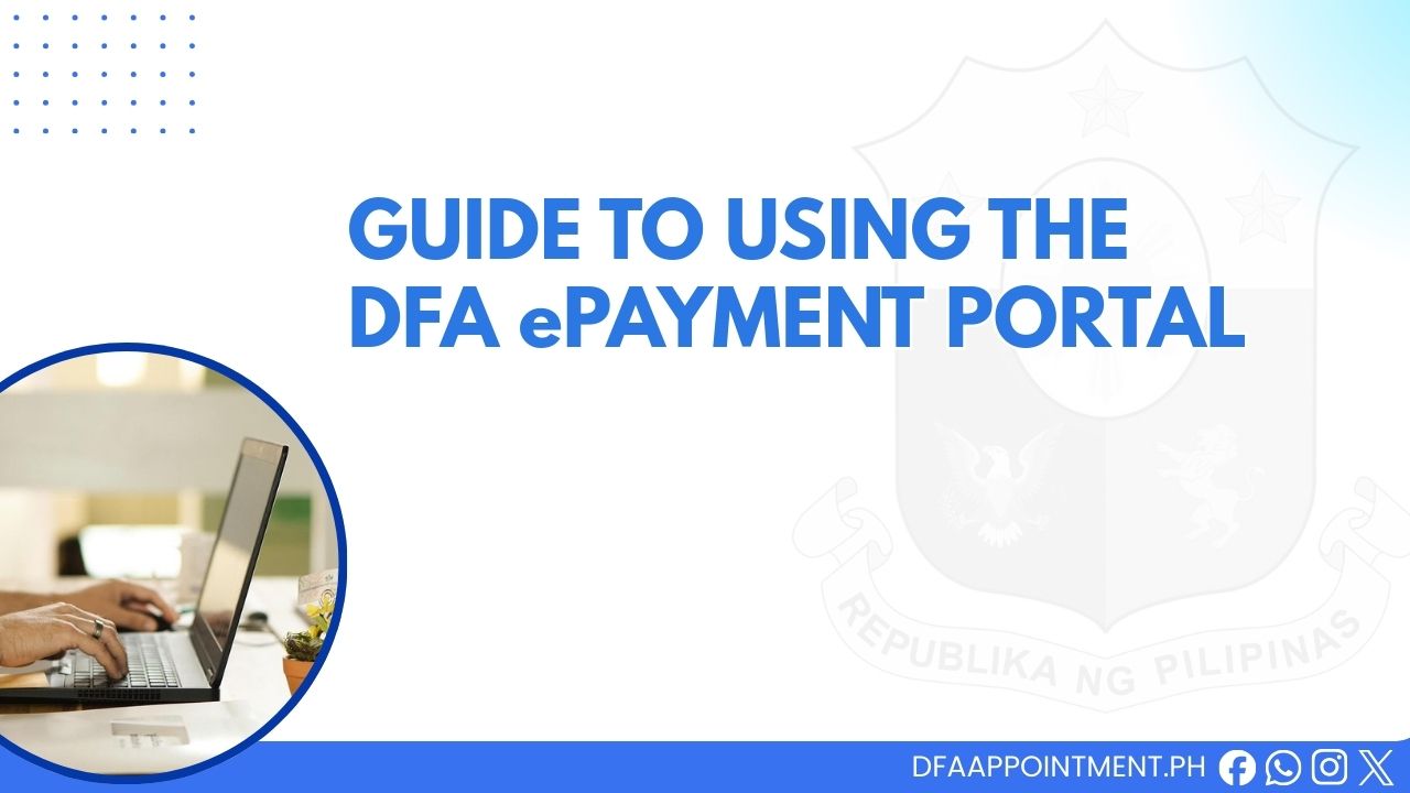 Guide Using DFA ePayment Portal