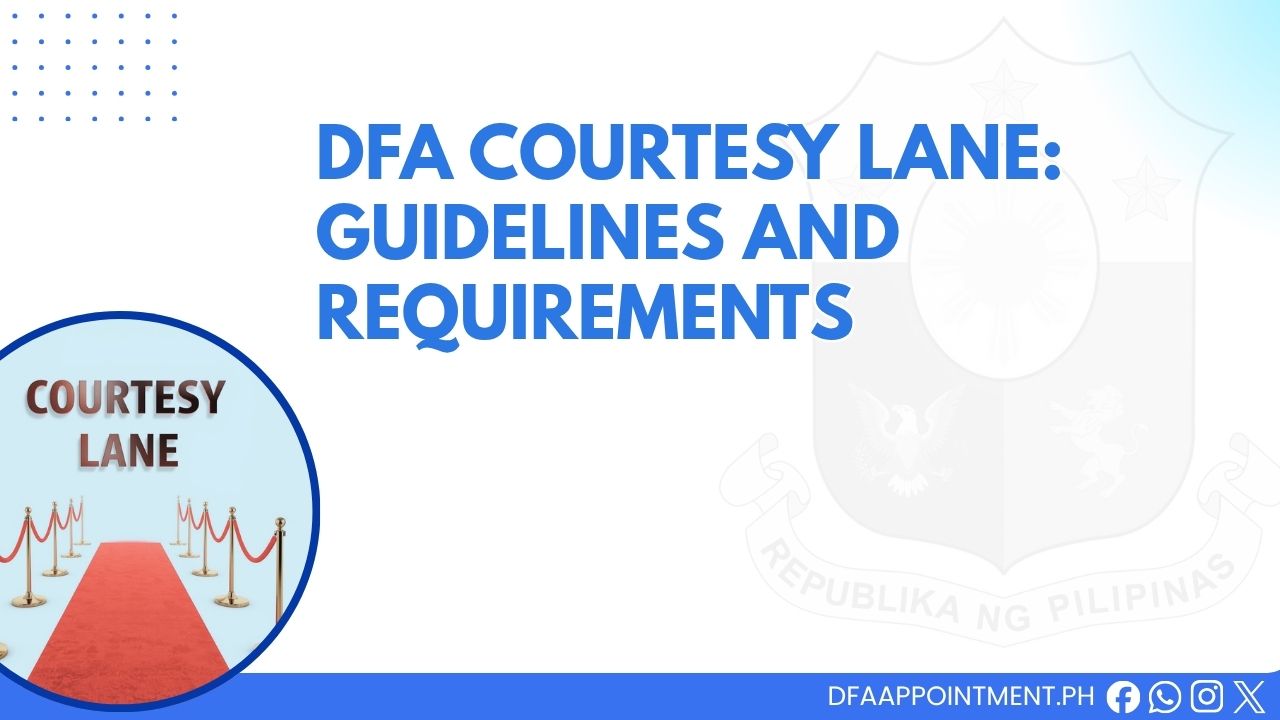 DFA Courtesy Lane Guidelines Requirements