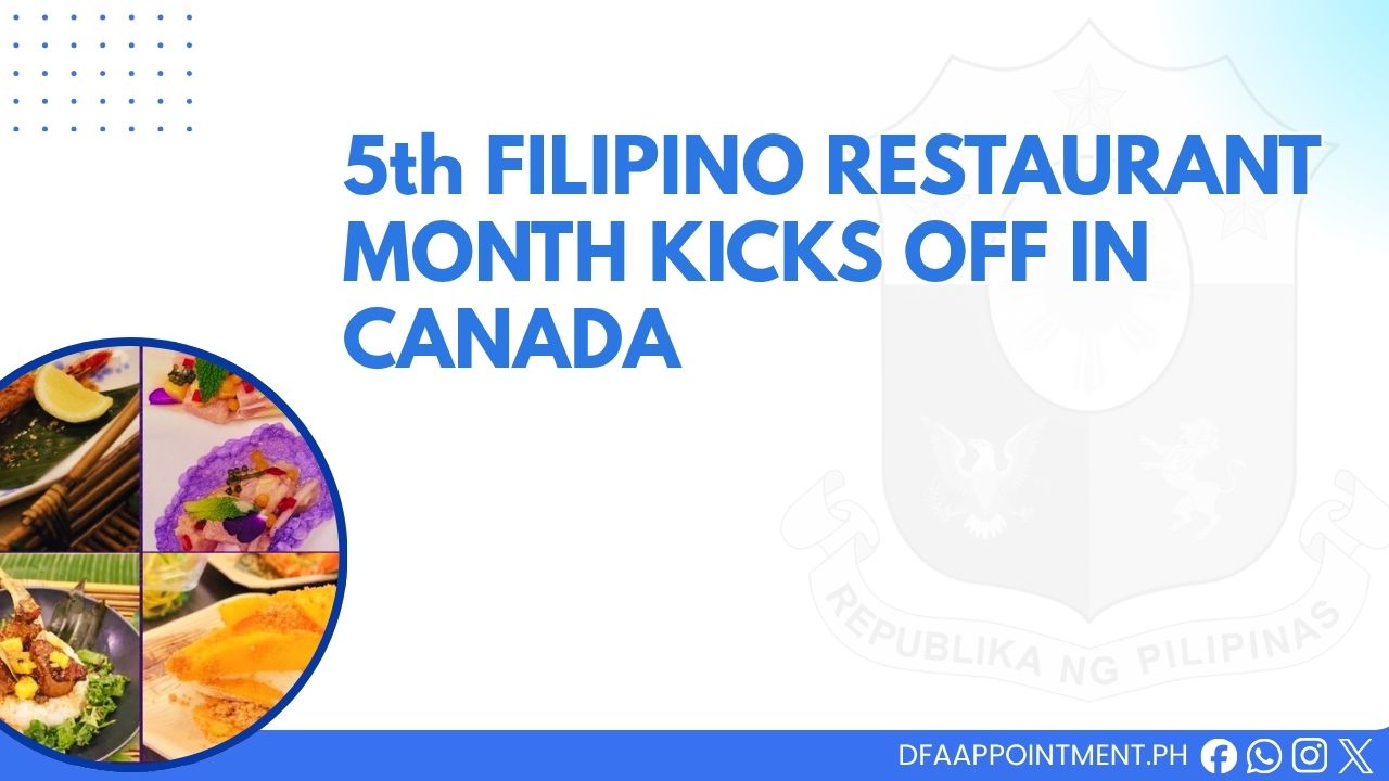 Filipino Restaurant Month Kicks Off Canada