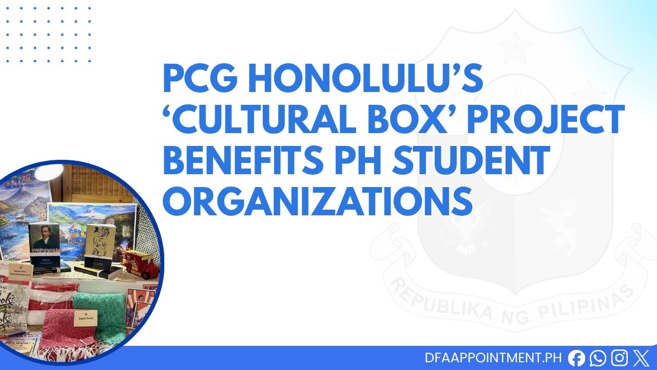 PCG Honolulu Cultural Box Project Benefits Filipino Student Organizations